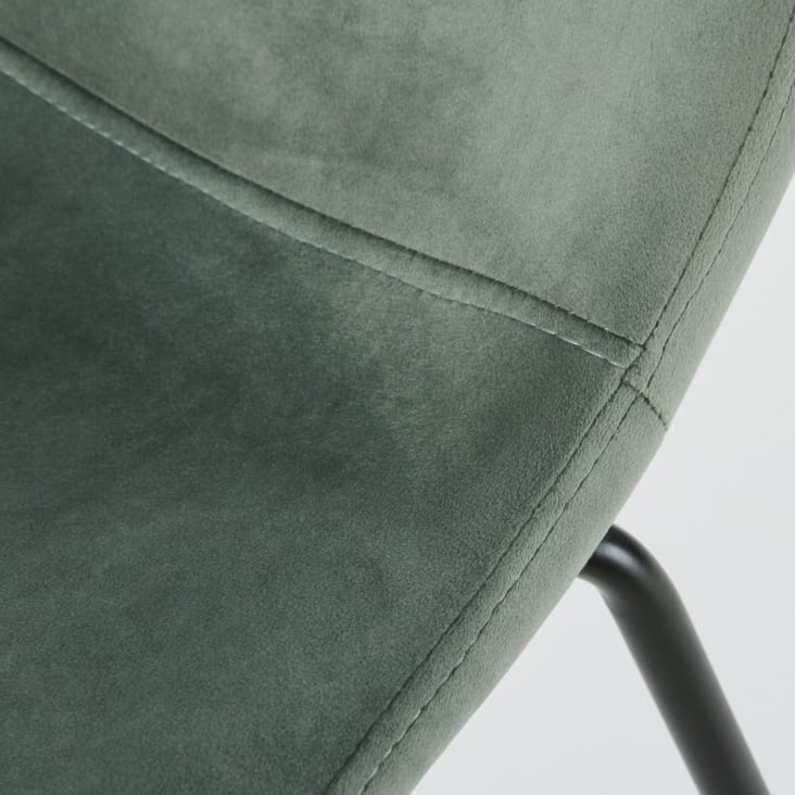 Maisons du Monde Mira - Silla de terciopelo azul verdoso Ofertas de temporada