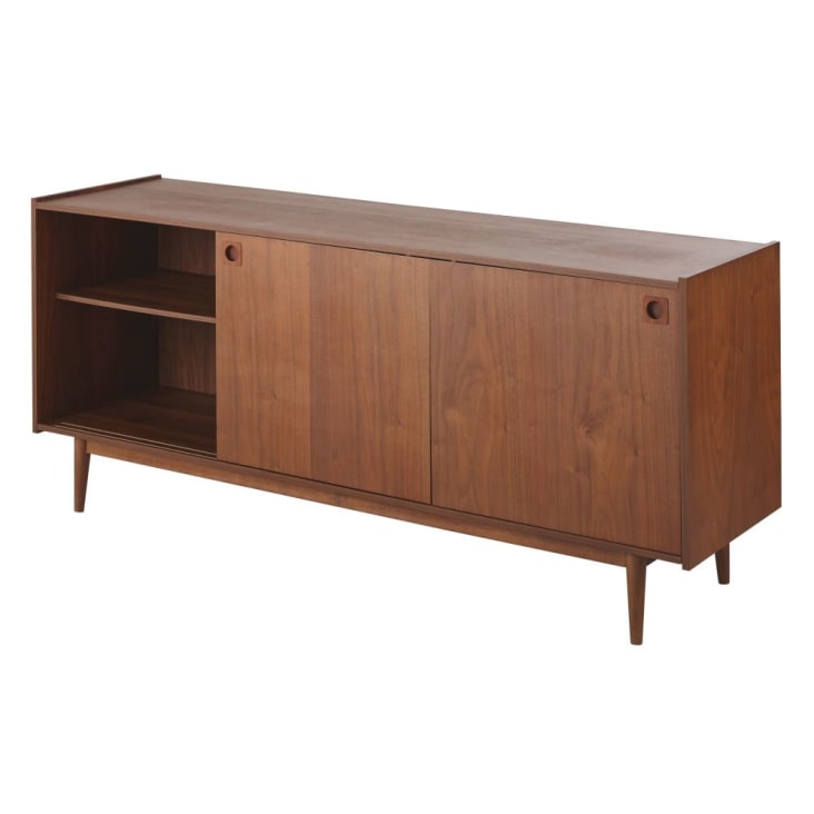 Maisons du Monde Griffith - Aparador bajo vintage con 3 puertas en marrón Precio ultrabajo
