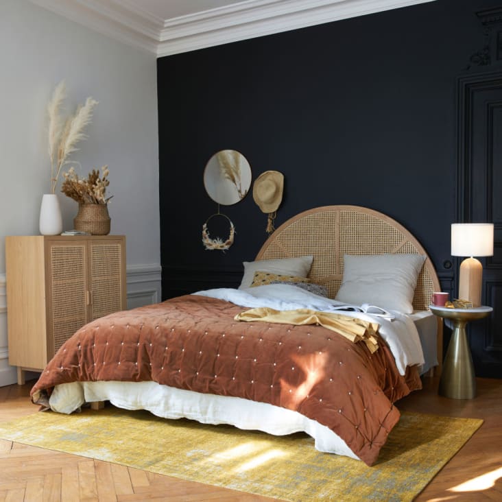 Maisons du Monde Canopy - Cajonera con 2 puertas de rejilla de mimbre En línea