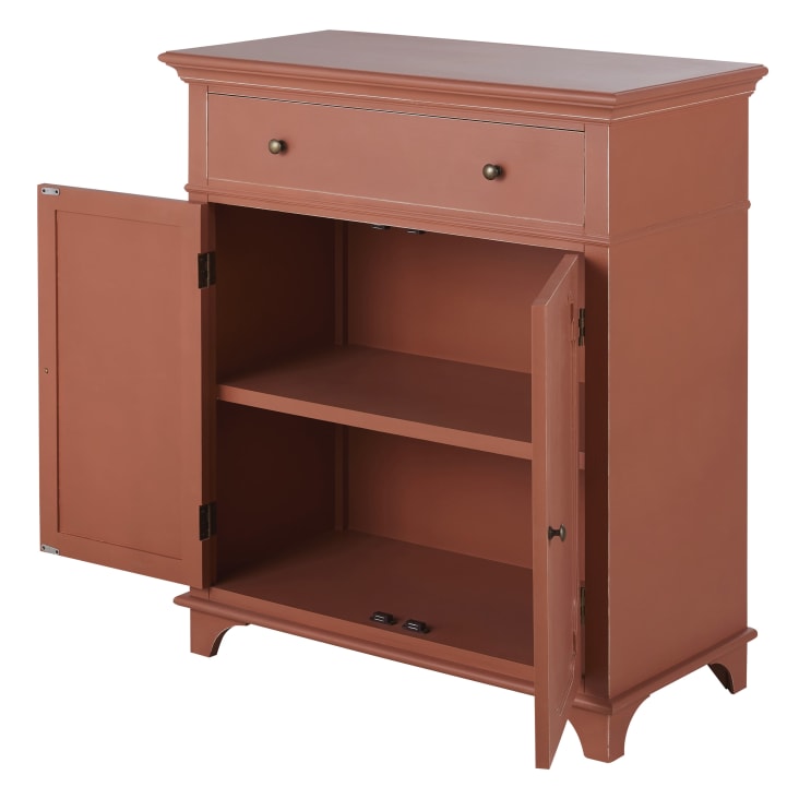 Maisons du Monde Selena - Aparador de 2 puertas color terracota Venta caliente