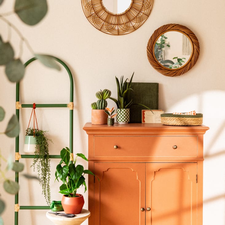 Maisons du Monde Selena - Aparador de 2 puertas color terracota Venta caliente