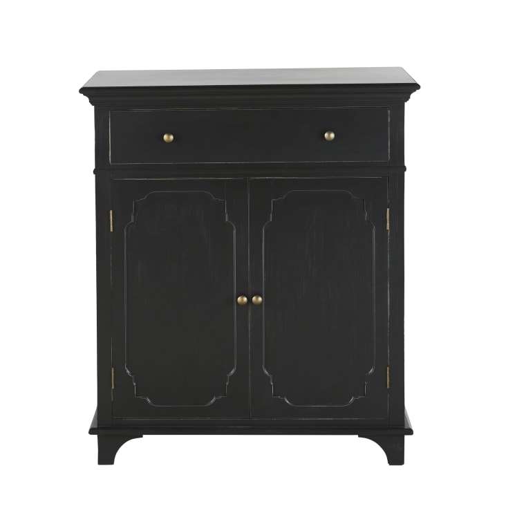 Maisons du Monde Selena - Aparador negro carbón con 2 puertas y 1 cajone Gran oferta