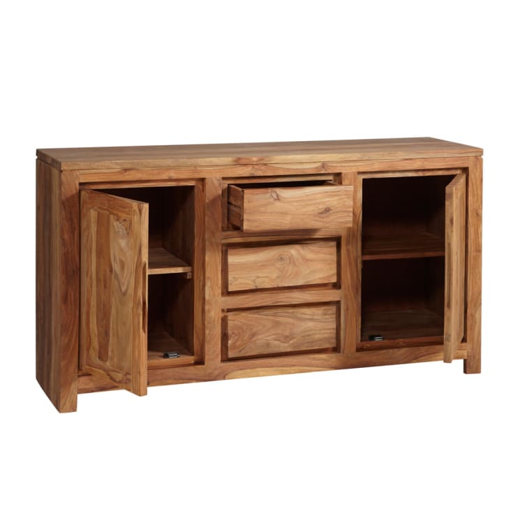 Maisons du Monde Stockholm - Aparador con 2 puertas y 3 cajones de madera de sheesham macizo Ventas relámpago