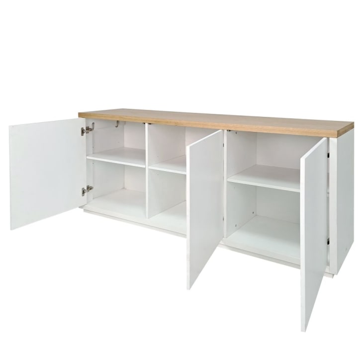 Maisons du Monde Austral - Aparador blanco con 3 puertas Envío gratis