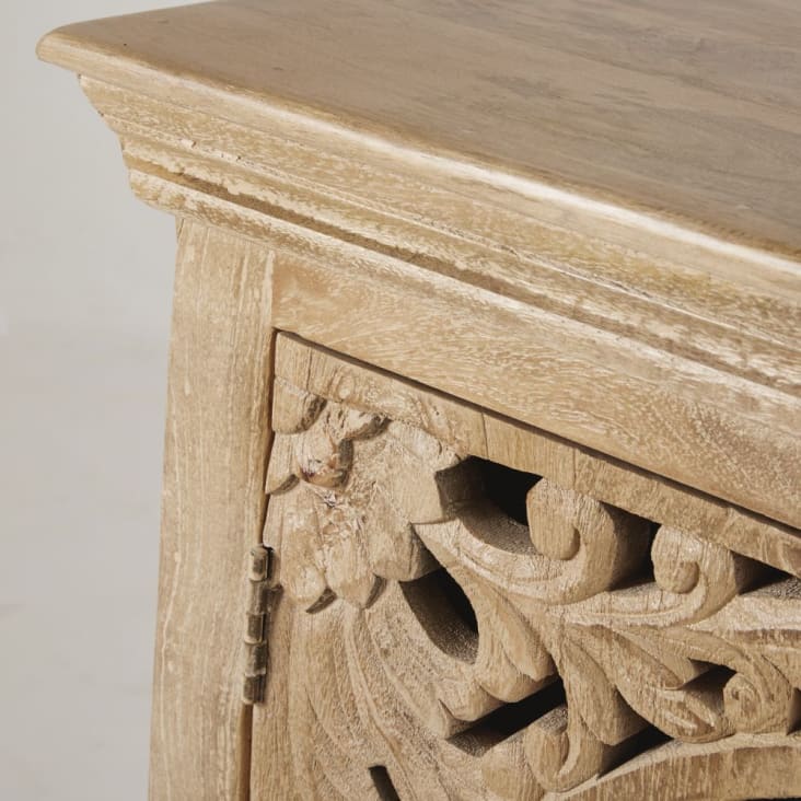 Maisons du Monde Himalaya - Aparador con 2 puertas de mango macizo tallado Últimos 2 días