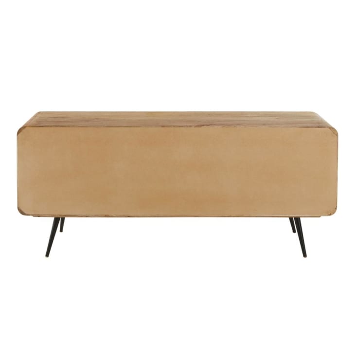 Maisons du Monde Gatsby - Aparador con 3 puertas de mango macizo y metal con efecto dorado Último día