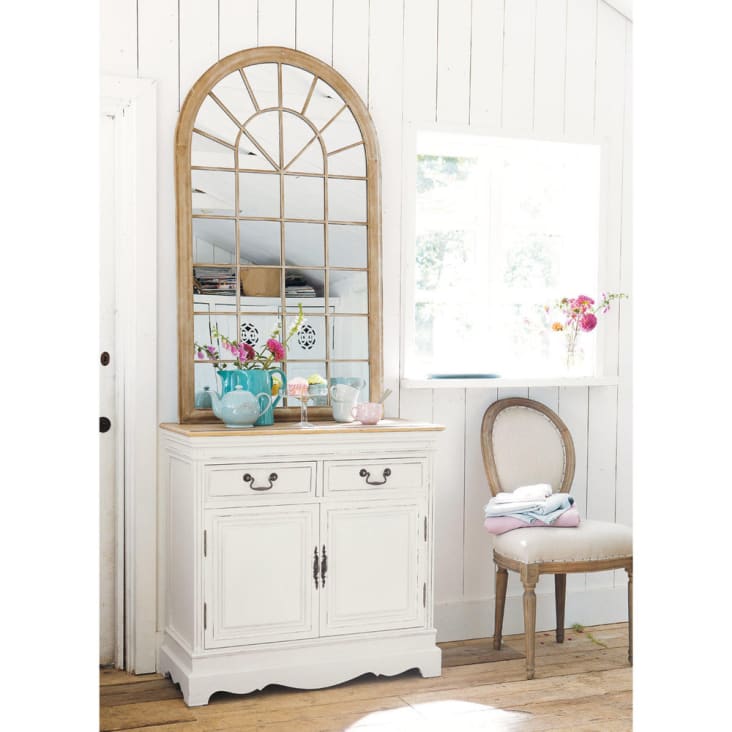 Maisons du Monde Léontine - Aparador con 2 puertas y 2 cajones crema Oferta especial de fábrica