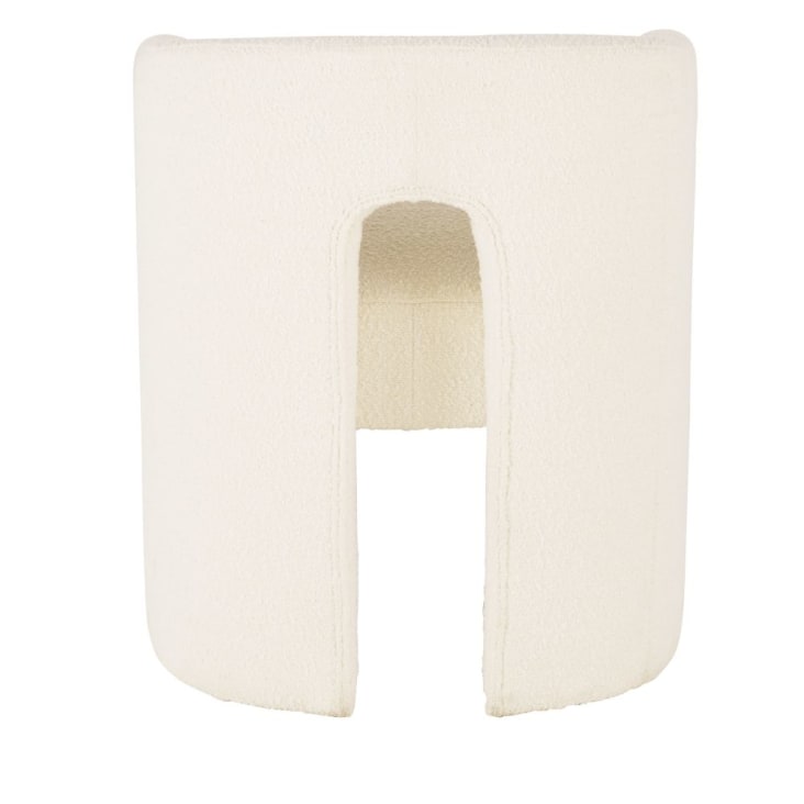 Maisons du Monde Chess - Silla de rizo blanco con reposabrazos Tienda de fábrica