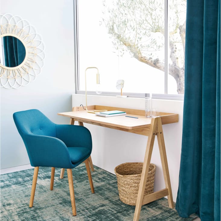 Maisons du Monde Arnold - Silla vintage azul Ahorra y exporta
