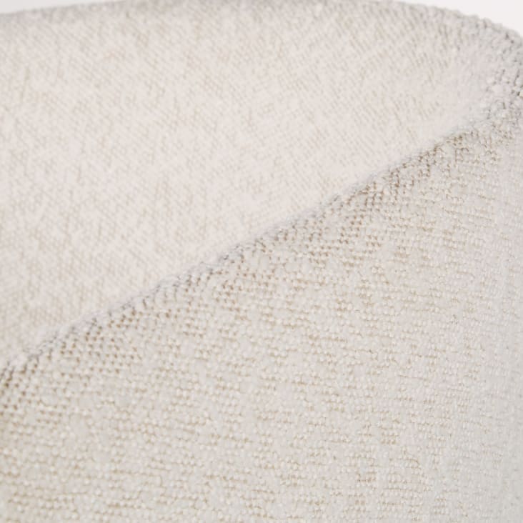 Maisons du Monde Hug - Silla de comedor de tela bouclé color crudo Precios de Black Friday