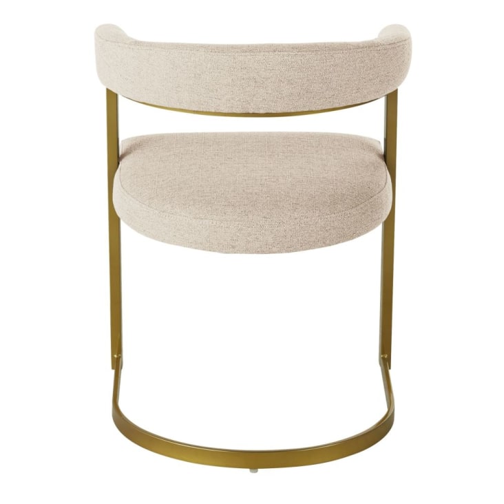 Maisons du Monde Warren - Sillón crudo chiné de acero color latón Descuento por venta flash