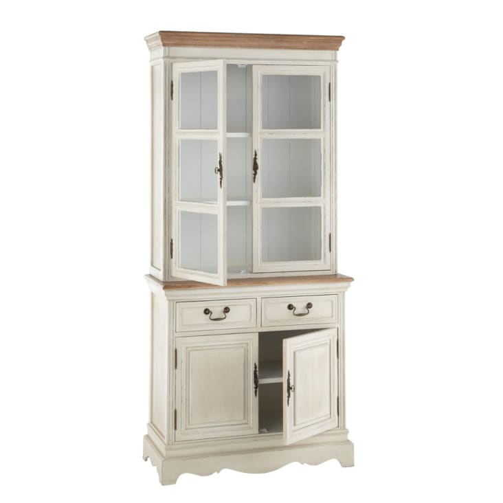 Maisons du Monde Léontine - Alacena 2 puertas crema Ofertas especiales