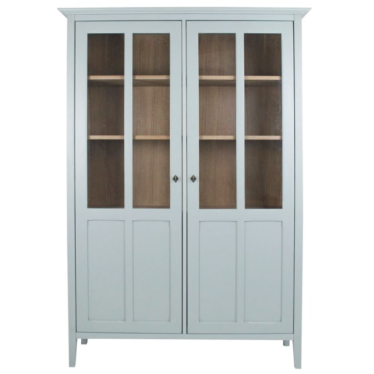 Maisons du Monde Beaumont - Vajillero de 2 puertas de color verde grisáceo