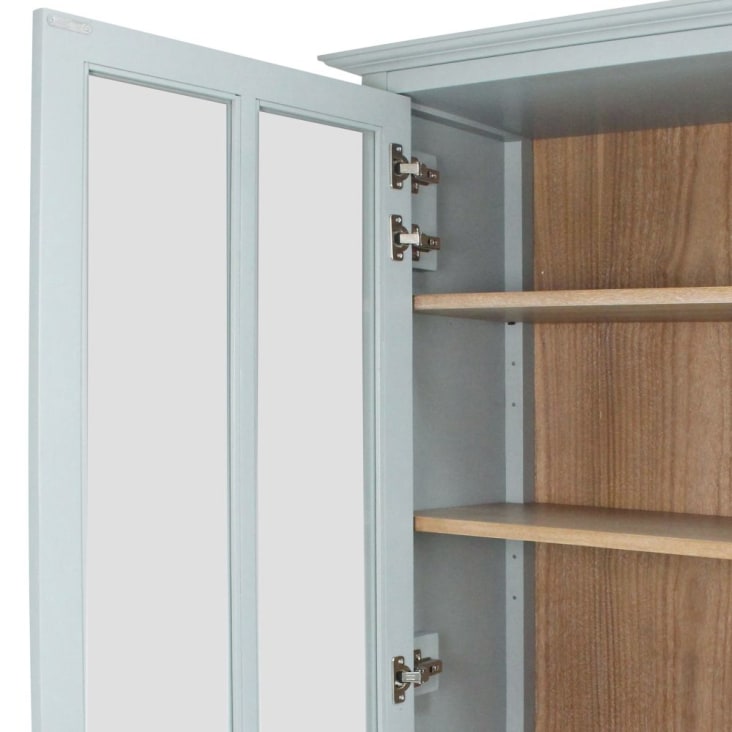 Maisons du Monde Beaumont - Vajillero de 2 puertas de color verde grisáceo Rebajas de fin de temporada