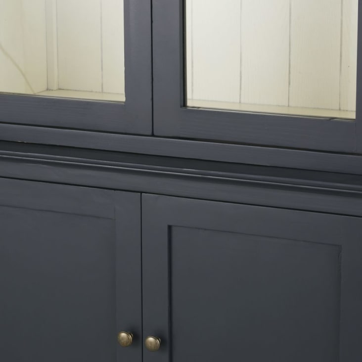 Maisons du Monde Ionesco - Vajillero con 8 puertas color gris antracita Venta caliente
