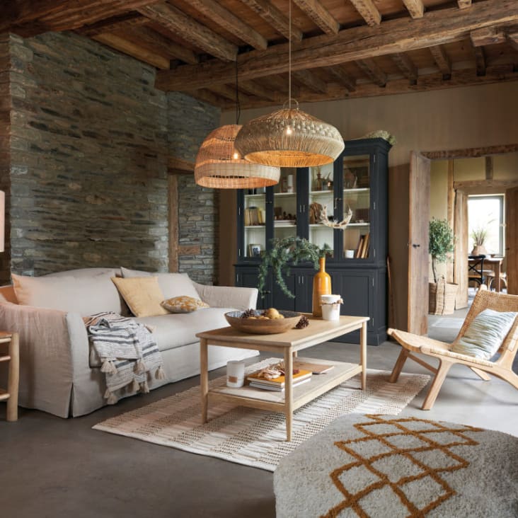 Maisons du Monde Ionesco - Vajillero con 8 puertas color gris antracita Venta caliente