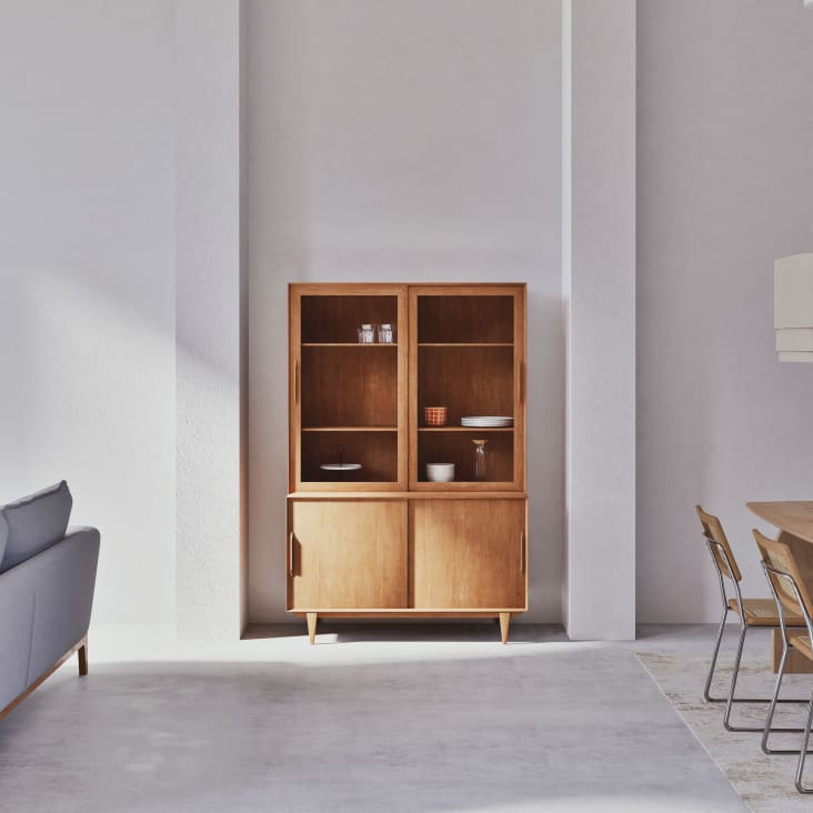 Maisons du Monde Portobello - Armario vajillero vintage con 2 puertas correderas Gran oferta