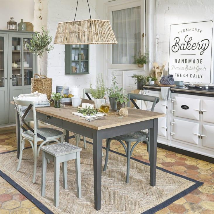 Maisons du Monde MATHILDA - Vitrina de 2 puertas de metal verde claro Tienda