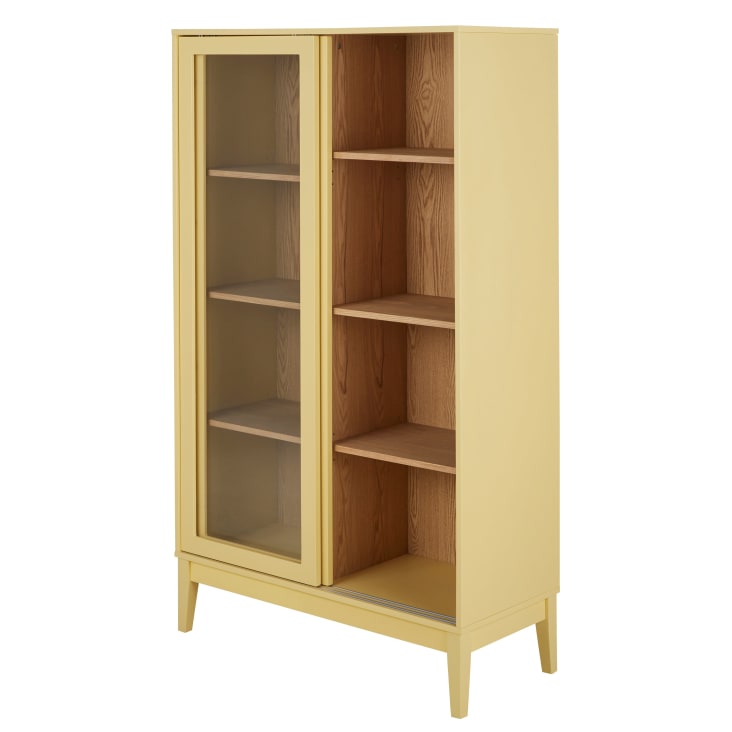 Maisons du Monde Illa - Vitrina de madera de fresno con 6 estantes regulables Rebajas online