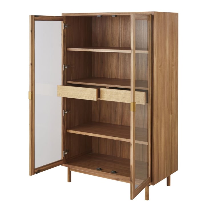 Maisons du Monde Tarifa - Vitrina de 2 puertas y 2 cajones de fibra vegetal COMPRAR AHORA