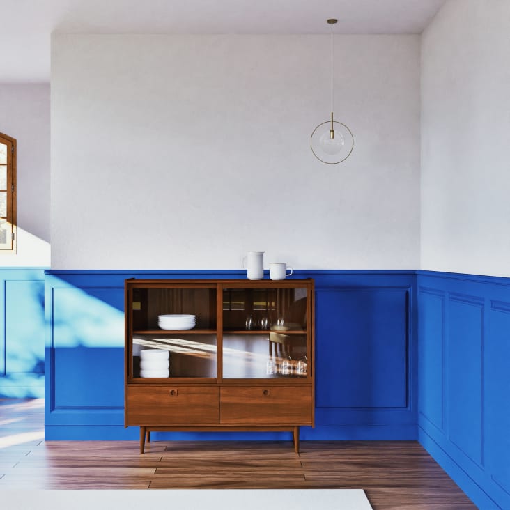 Maisons du Monde Griffith - Vitrina vintage de 2 puertas y 2 cajones en marrón Precio de fábrica