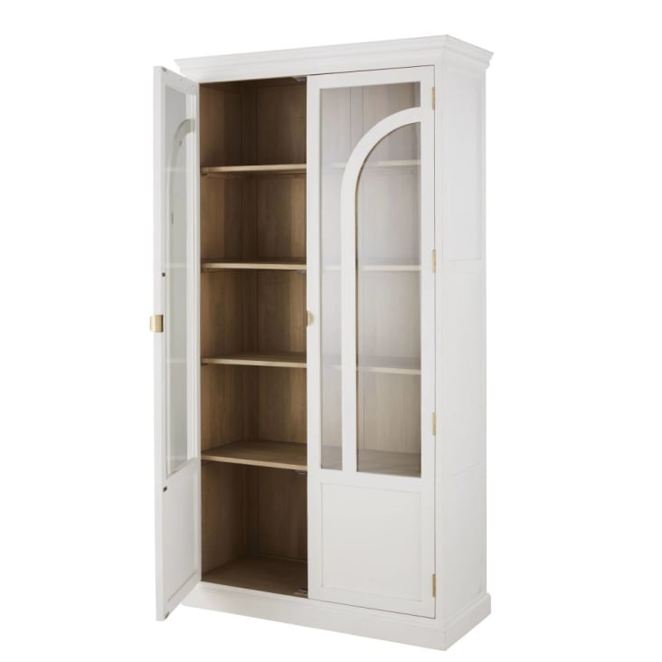 Maisons du Monde Sainte Maxime - Vitrina de 4 puertas en color blanco Promoción por tiempo limitado