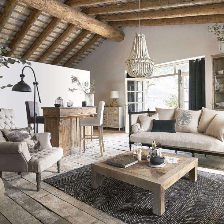 Maisons du Monde Maquis - Mueble bar de pino reciclado Liquidación