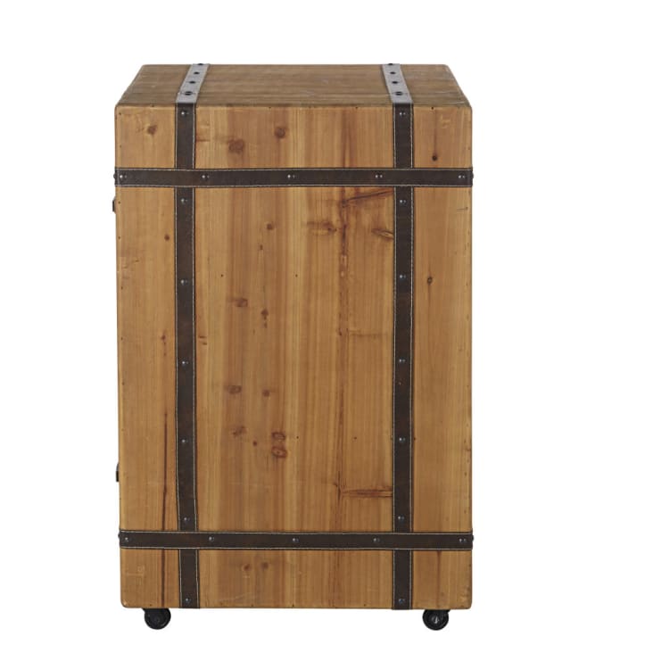 Maisons du Monde MEDY - Minibar con 2 cajones y botellero con ruedas Ofertas de temporada