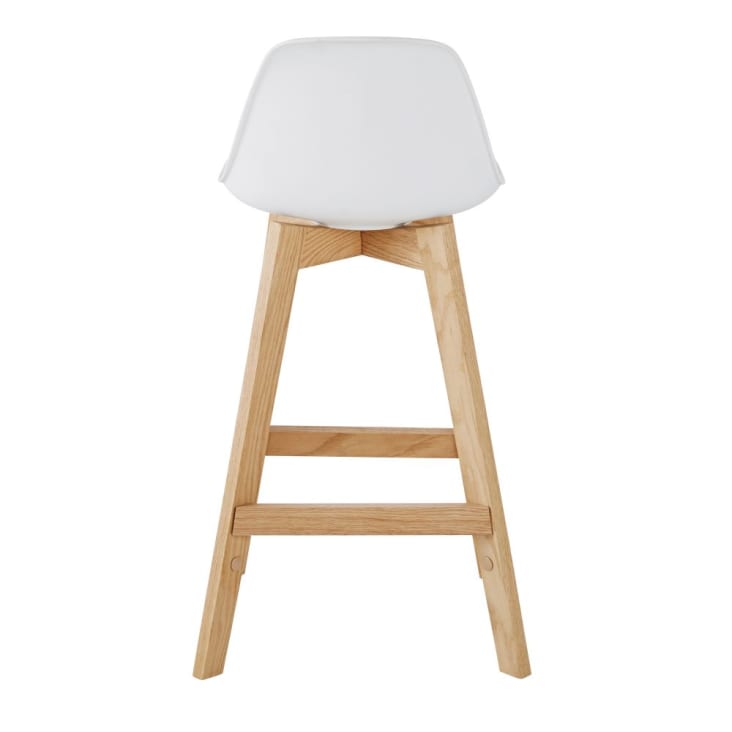 Maisons du Monde Ice - Silla para isla central de estilo escandinavo de color blanco y roble H66 Devoluciones gratuitas
