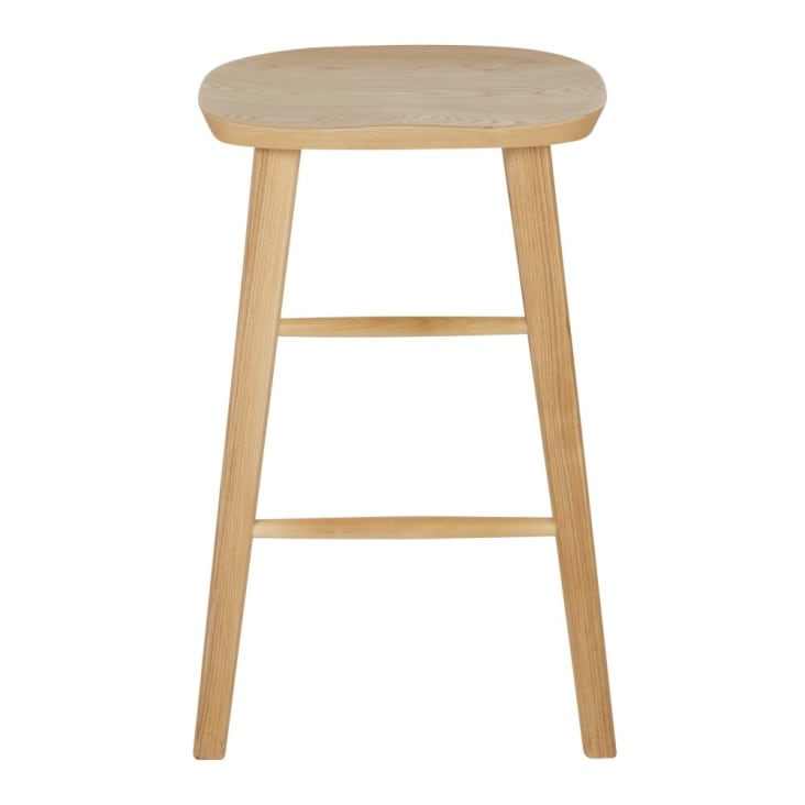 Maisons du Monde Mangrove - Silla de isla de cocina de madera de roble H65 En línea
