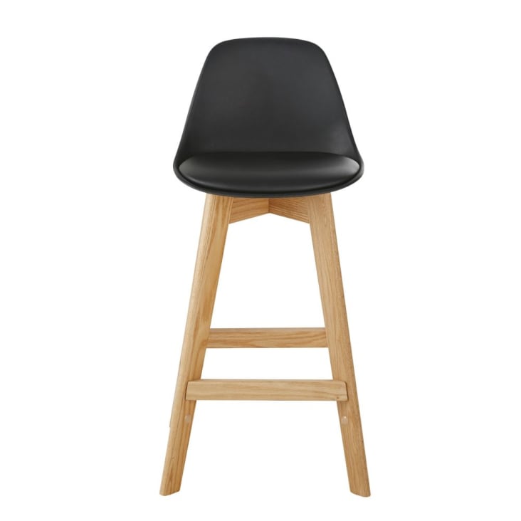 Maisons du Monde Ice - Silla para isla central de estilo escandinavo de color negro y roble H66 Venta caliente