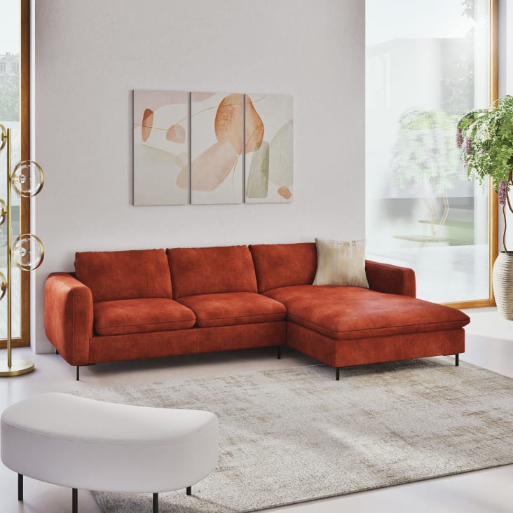 Maisons du Monde MARCELLIN - Banco de terciopelo gris claro y metal negro Rebajas top