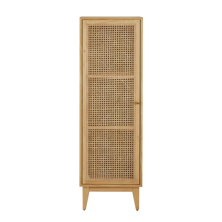 Maisons du Monde Suzelle - Cajonera con 1 puerta de ratán trenzado