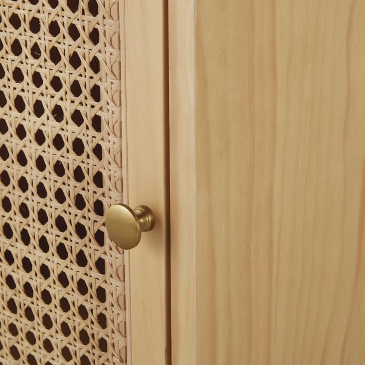 Maisons du Monde Suzelle - Cajonera con 1 puerta de ratán trenzado Precio de fábrica