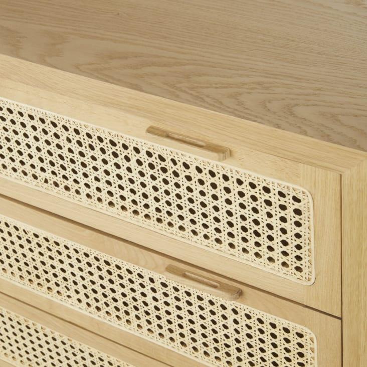 Maisons du Monde Canopy - Cómoda de rejilla de ratán con 3 cajones Tienda de fábrica
