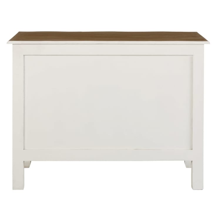 Maisons du Monde Versailles - Cómoda de acacia y mango blanca Descuentos del mes