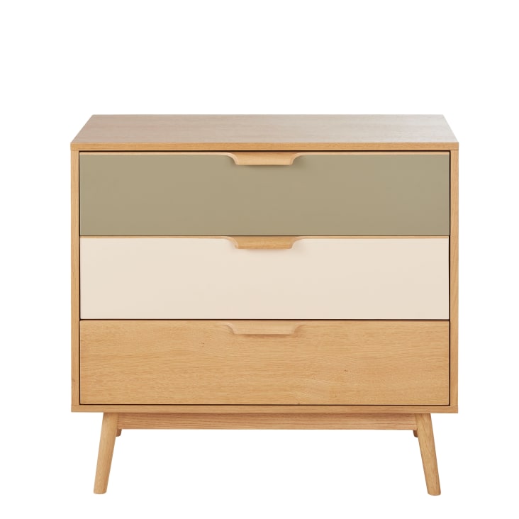 Maisons du Monde Fjord - Cómoda tricolor de 3 cajones
