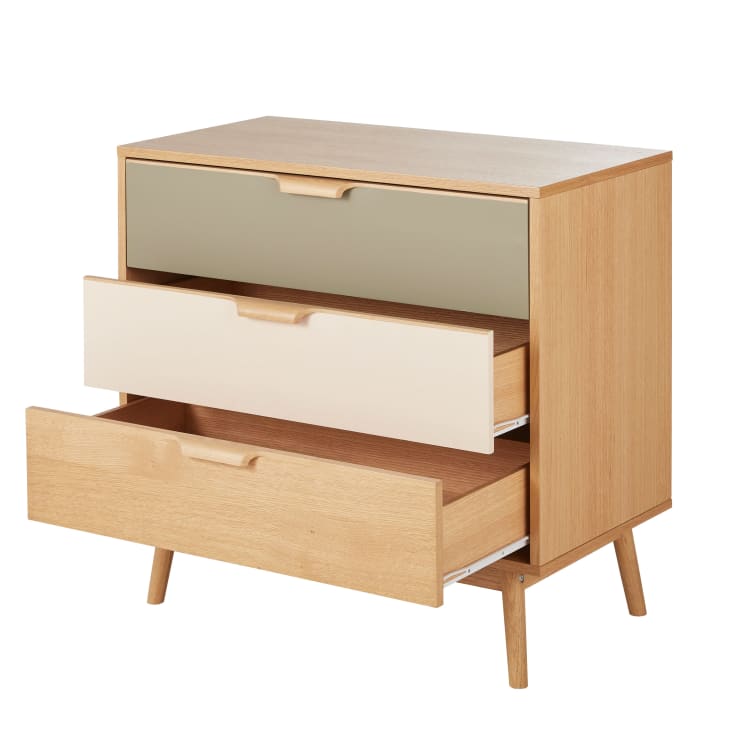Maisons du Monde Fjord - Cómoda tricolor de 3 cajones Grandes ahorros