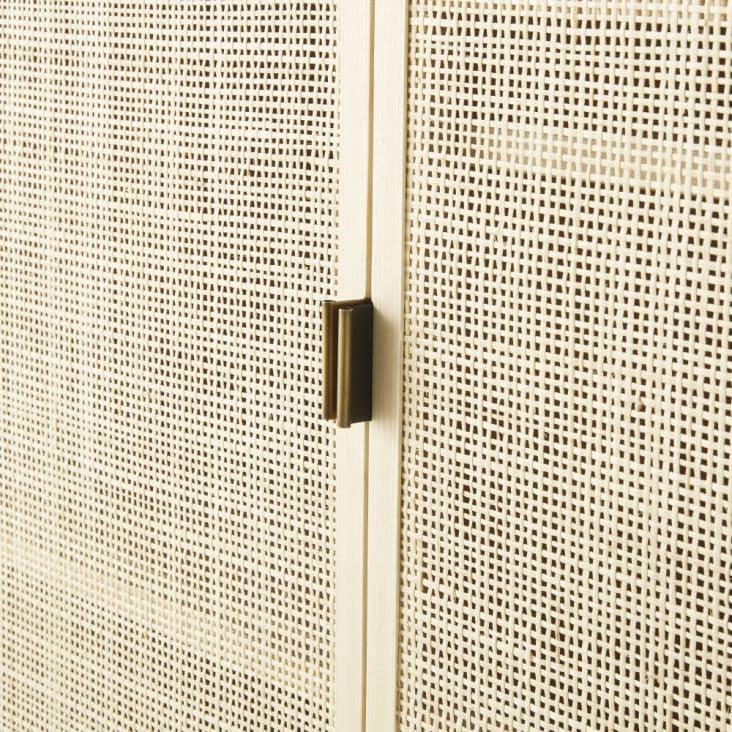 Maisons du Monde Solstice - Armario de 2 puertas de enrejado de mimbre Rebajas de fin de temporada