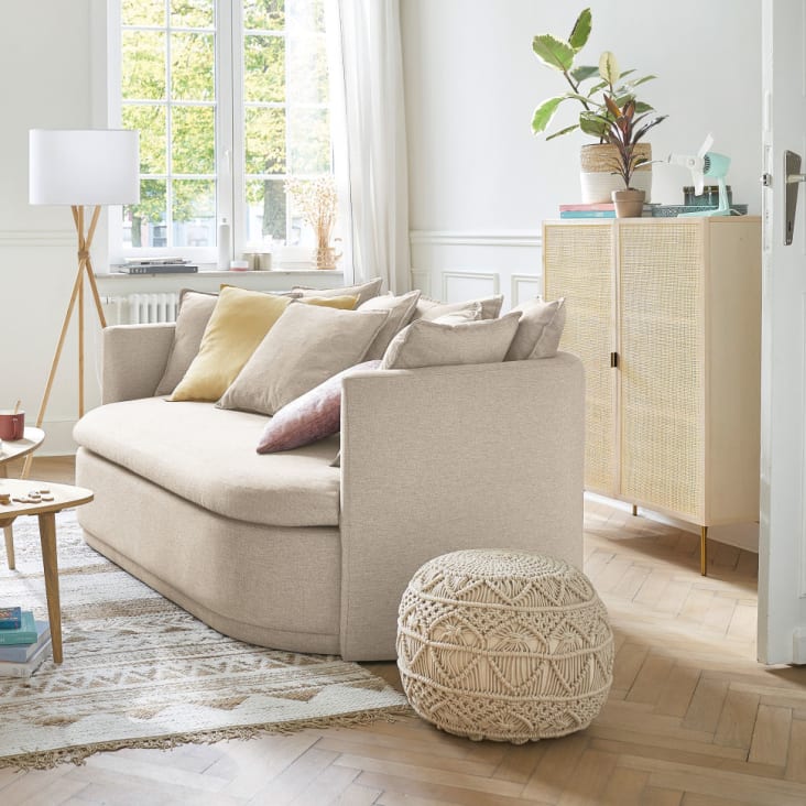Maisons du Monde Solstice - Armario de 2 puertas de enrejado de mimbre Rebajas de fin de temporada