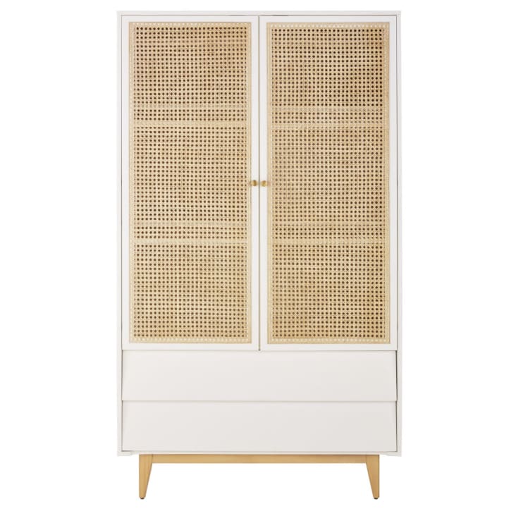 Maisons du Monde Suzelle - Armario de rejilla de ratán con 2 puertas y 2 cajones