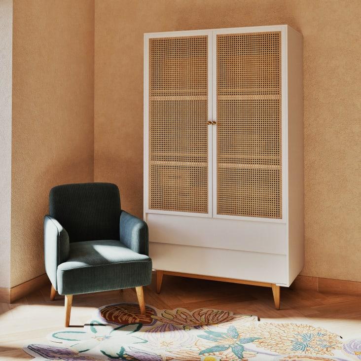 Maisons du Monde Suzelle - Armario de rejilla de ratán con 2 puertas y 2 cajones Devoluciones gratuitas