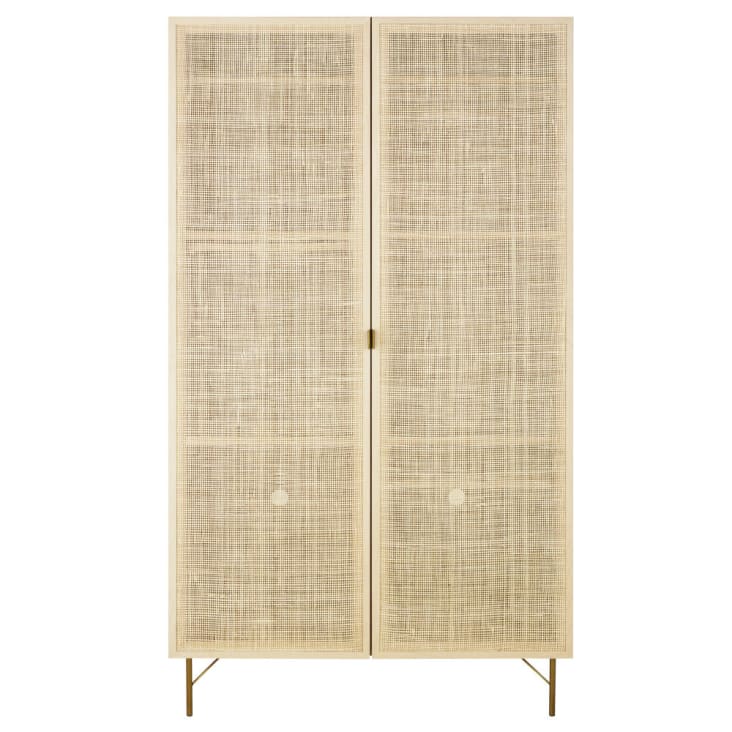 Maisons du Monde Solstice - Armario de ratán trenzado con 2 puertas