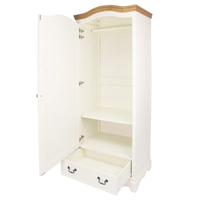 Maisons du Monde Léontine - Armario bonnetière con 1 puerta y 1 cajón color crema En línea