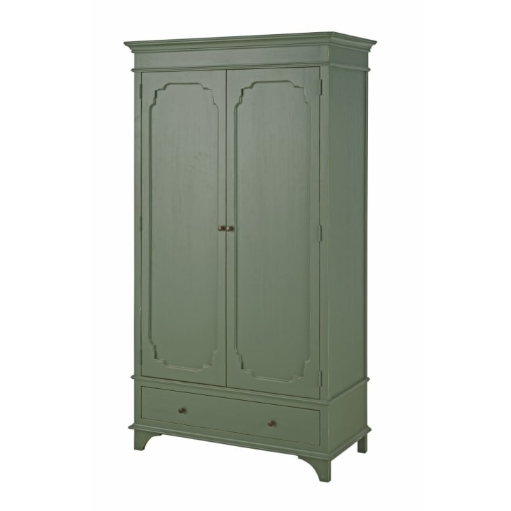 Maisons du Monde Selena - Armario verde caqui con 2 puertas y 1 cajón Outlet