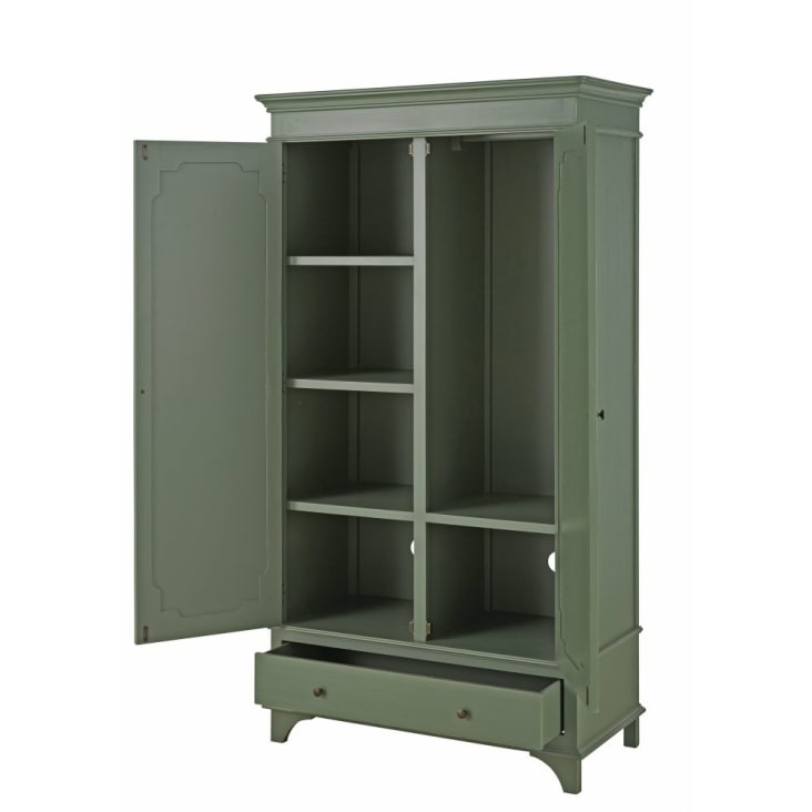 Maisons du Monde Selena - Armario verde caqui con 2 puertas y 1 cajón Outlet