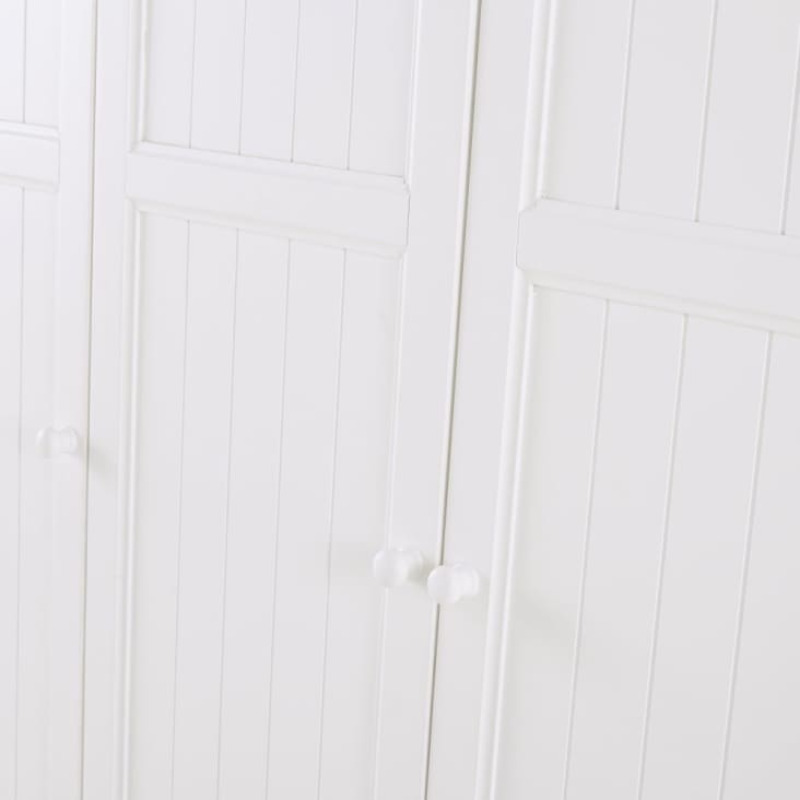 Maisons du Monde Newport - Armario de 4 puertas y 4 cajones blancos Rebajas