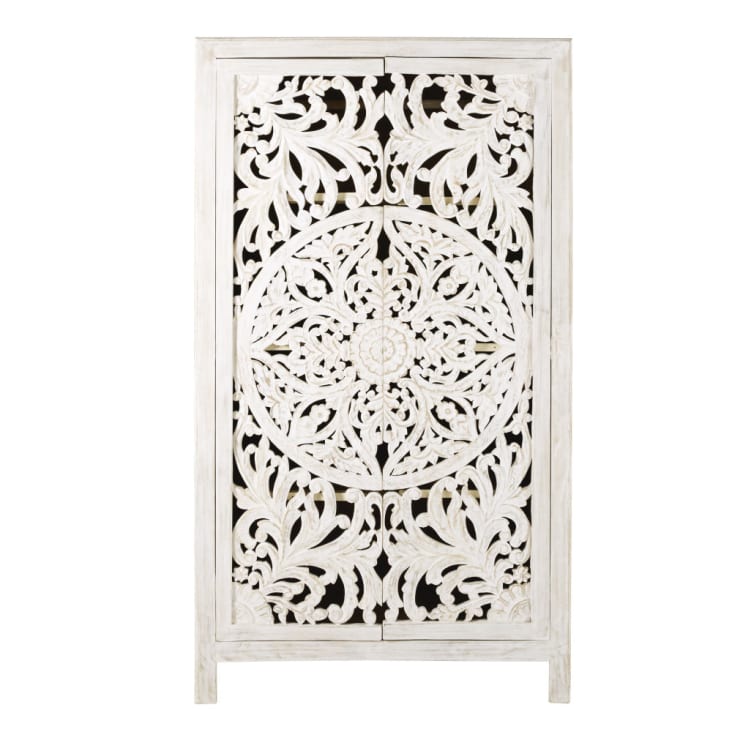 Maisons du Monde Kerala - Armario con 2 puertas de mango macizo tallado Ofertas