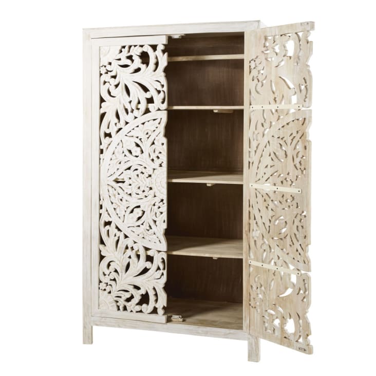 Maisons du Monde Kerala - Armario con 2 puertas de mango macizo tallado Ofertas