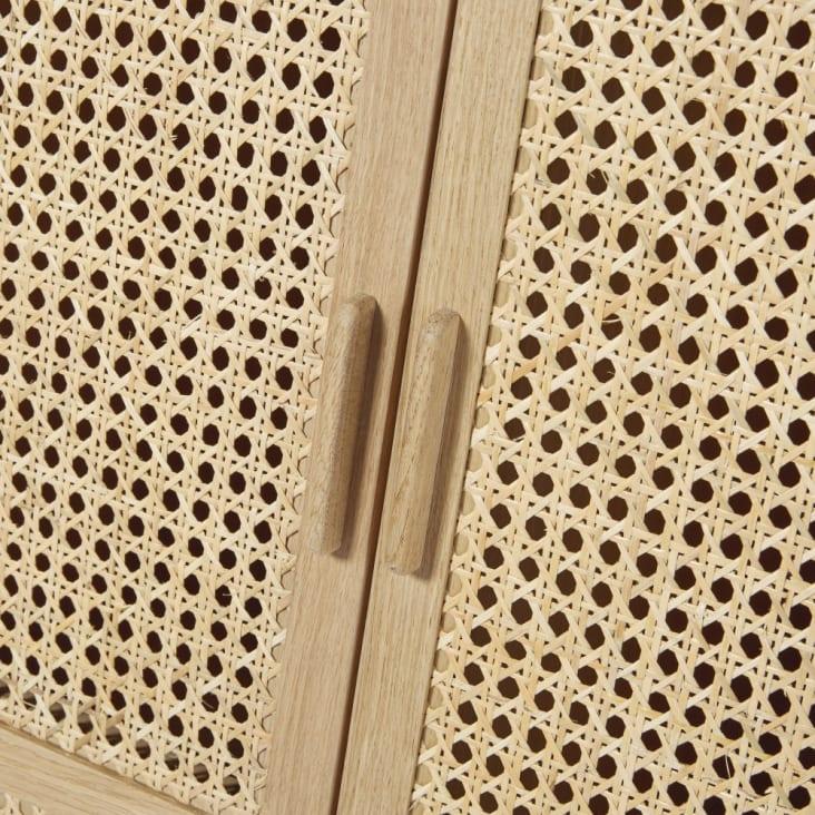Maisons du Monde Canopy - Armario de 3 puertas con rejilla de mimbre Rebajas baratas